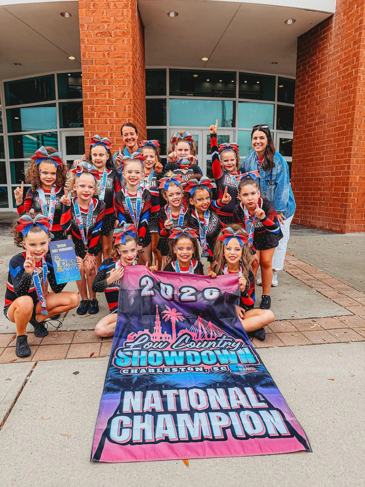 The team together after a routine
